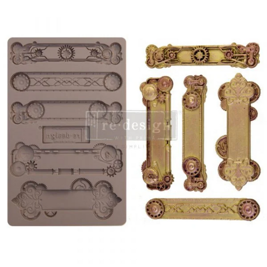 STEAMPUNK PLATES – 1 PC, 5″X8″, 8MM THICKNESS - REDESIGN DÉCOR MOULDS®